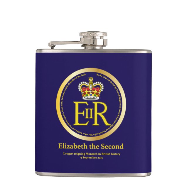 Flasques Reine Elizabeth II (Devant)
