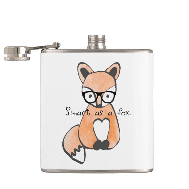 Flasques Renard intelligent mignon (Ouvert)