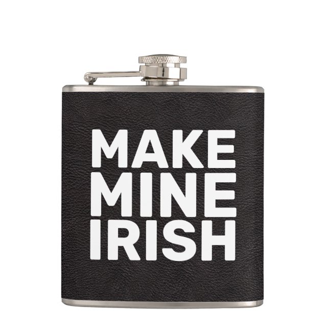 Flasques Rendre mon cool irlandais drôle (Devant)