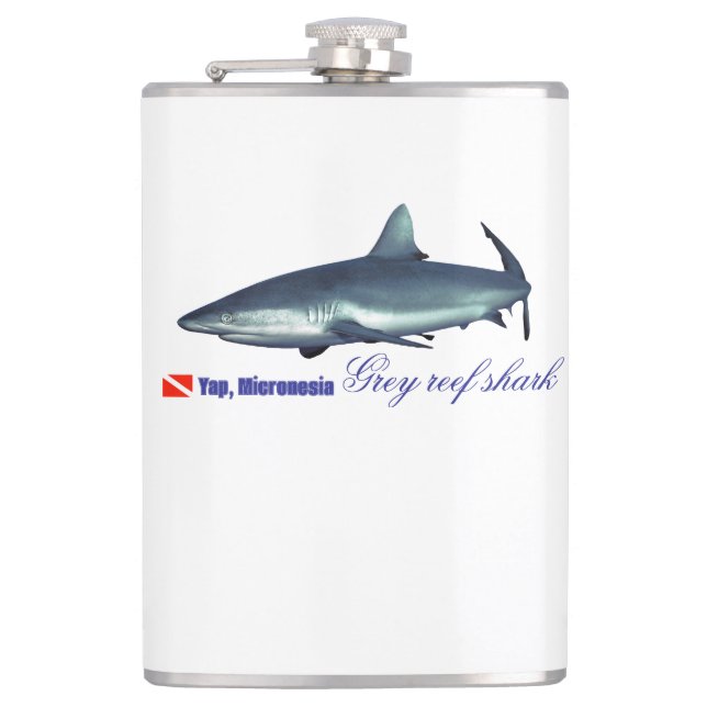 Flasques requin gris cool (Devant)