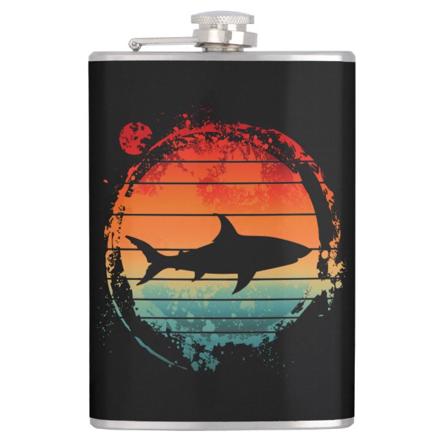 FLASQUES REQUIN VINTAGE RÉTRO (Devant)