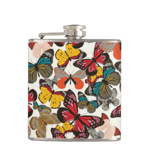 Flasques Rétro motif floral 6