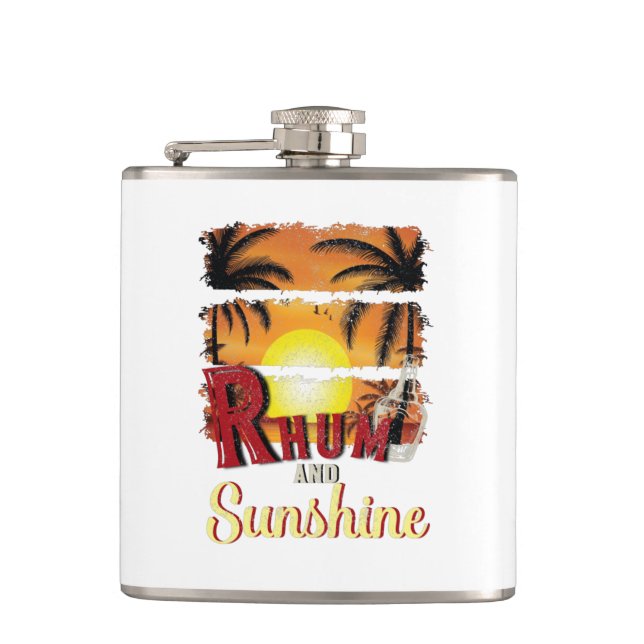 Flasques Rhum et soleil, Cocktail Orange Sunset (Devant)