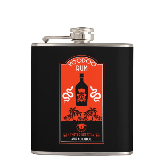 Flasques rhum vaudou des Caraïbes (Devant)