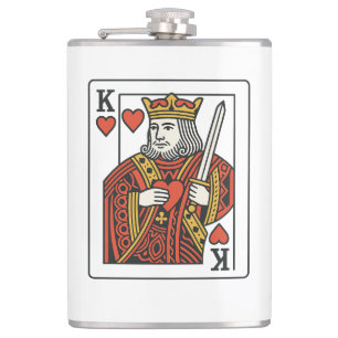 Flasques Roi des Coeurs — Regal Red & Gold