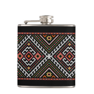 Flasques romanie folk symbole populaire motif costume balca