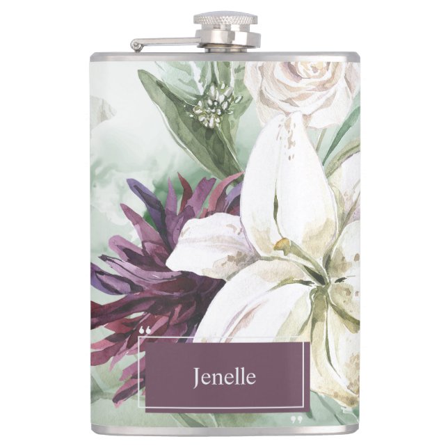 Flasques Rose aquarelle, Lily, Magnolia (Devant)
