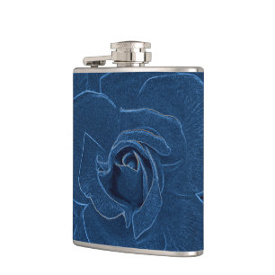 Flasques rose bleu velouté