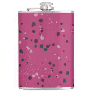 Flasques Rose Chaud Avec Confettis