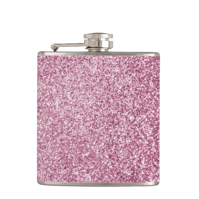 Flasques rose clair paillettes scintillantes féminin    (Devant)