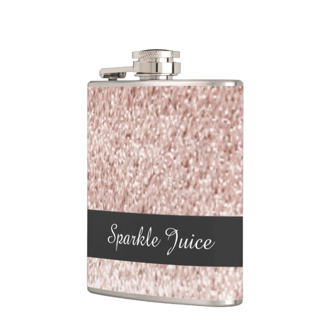 Flasques Rose Faux Paillettes Étincelle Jus (Gauche)