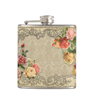 Flasques Roses sculptés par cru romantique
