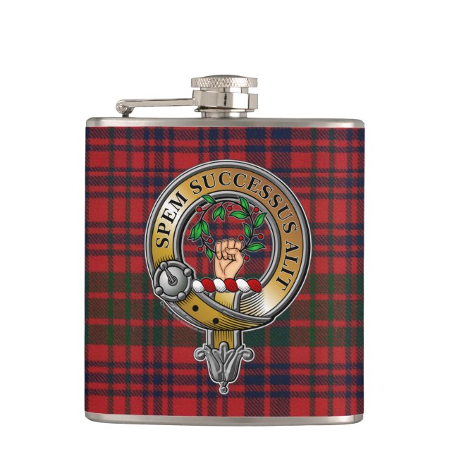Flasques Ross Tartan & Badge (Devant)