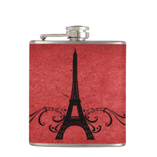 Flasques Rouge Vintage Français