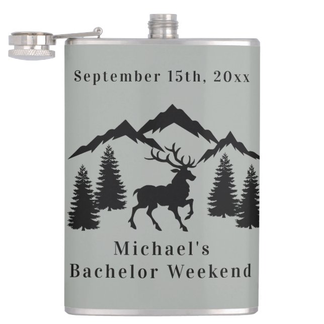 Flasques Rustic Grey Chasse Bachelor Week-end (Ouvert)