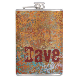 Flasques Rusty, Verdigris, Grunge Steampunk Personnalisé