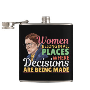 Flasques Ruth Bader Ginsburg Féministe Avocate Juge