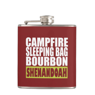 Flasques Sac couché de feu de camp Bourbon Shenandoah