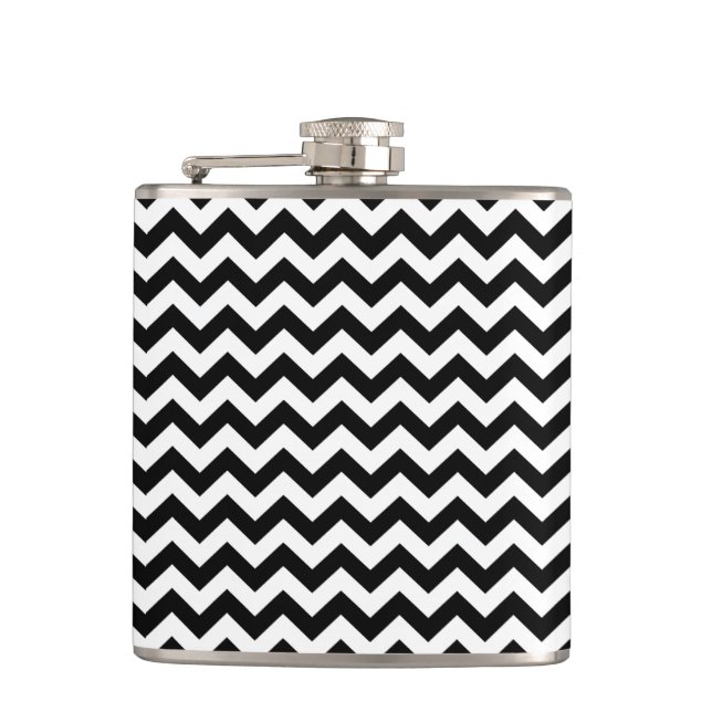 Flasques Safari noir Chevron (Devant)