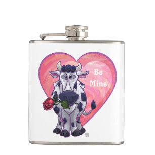 Flasques Saint Valentin de la vache