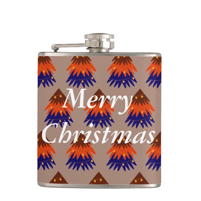 Flasques Sapin de Noël multicolore - Flask (Devant)