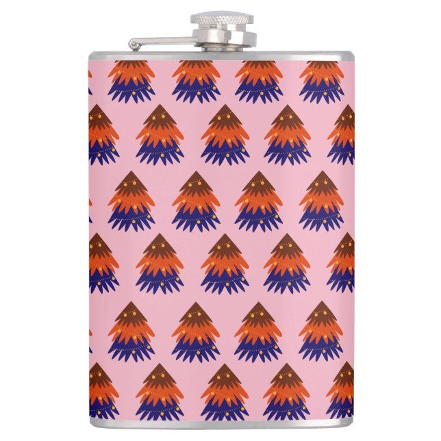 Flasques Sapin de Noël multicolore - Flask (Devant)
