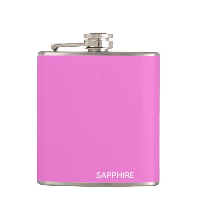 Flasques Sapphire pink colour (Devant)