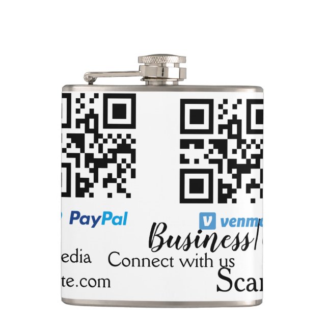 Flasques Scanner pour payer le code q r paypal venmo ajoute (Devant)