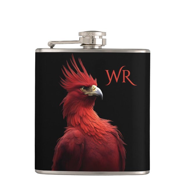 Flasques Scarlet Phoenix Est Fièrement Monogramme (Devant)