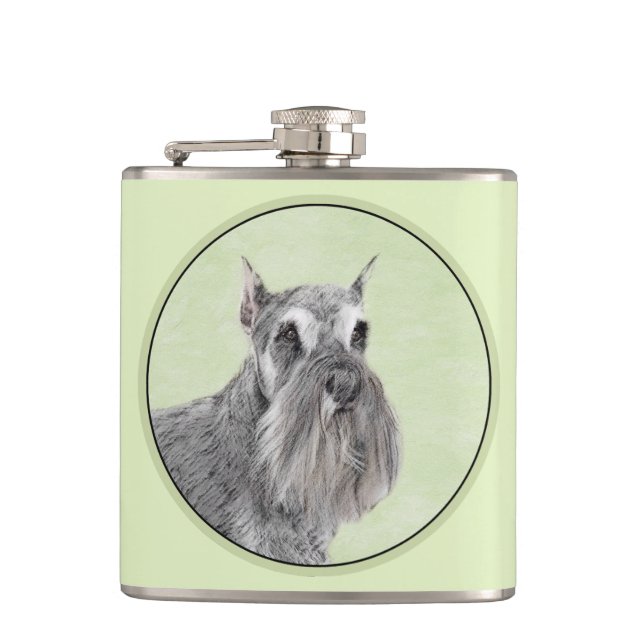Flasques Schnauzer (géant, standard) Peinture - Dog Art (Devant)
