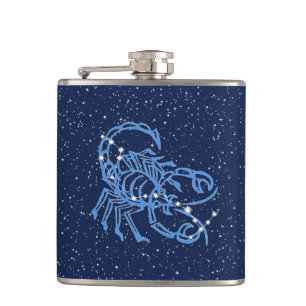 Flasques Scorpio Constellation et signe Zodiaque avec étoil