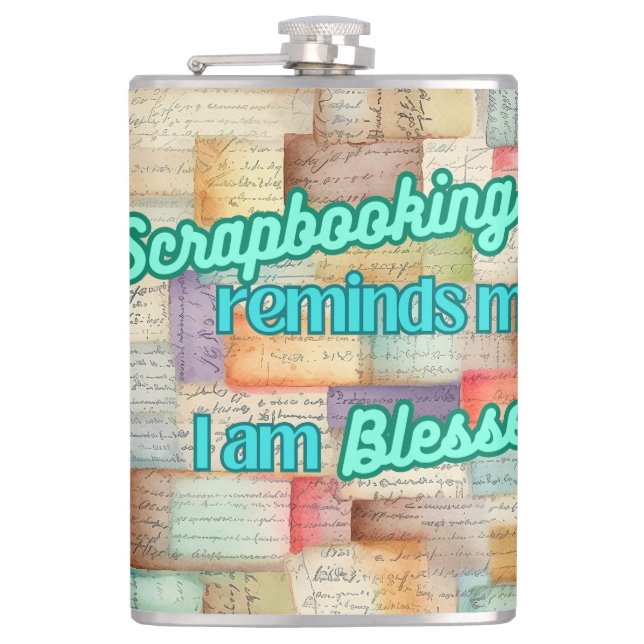 Flasques Scrapbooking me rappelle que je suis béni (Devant)