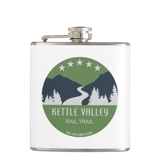 Flasques Sentier ferroviaire Kettle Valley Colombie-Britann (Devant)