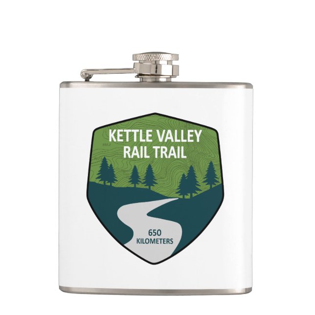 Flasques Sentier ferroviaire Kettle Valley Colombie-Britann (Devant)