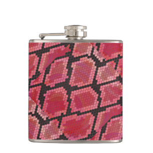 Flasques Serpent noir et rouge