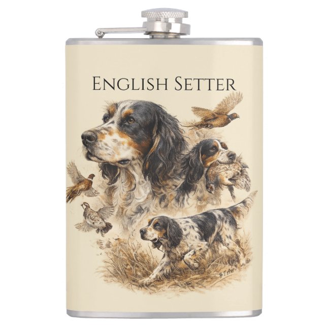 Flasques Setter anglais  (Devant)