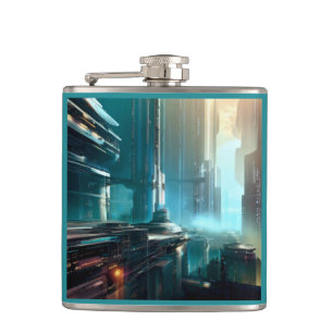 Flasques SF Futuristic City 3