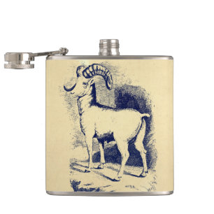 Flasques SHEEP vintage GRANDE CORNE