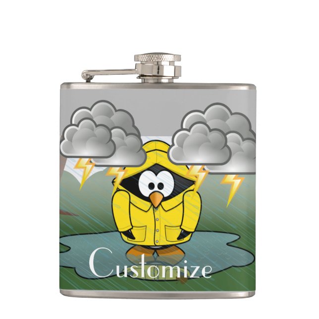 Flasques Shivering Rainy Day Penguin Thunder_Cove (Devant)