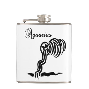 Flasques Signe du zodiaque Verseau et symbole