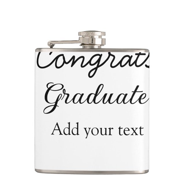 Flasques Simple congratulation graduation add your (Devant)