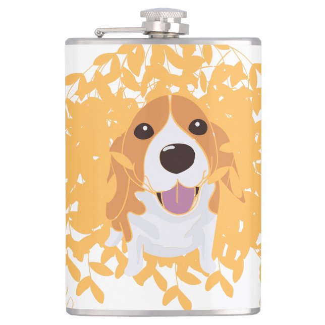 Flasques Simple Elegant Mignonne mon chien et halloween (Devant)