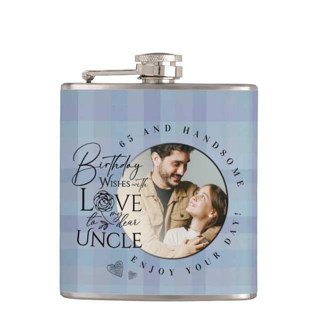 Flasques Simple Gifts For Uncle | Custom Birthday  (Devant)