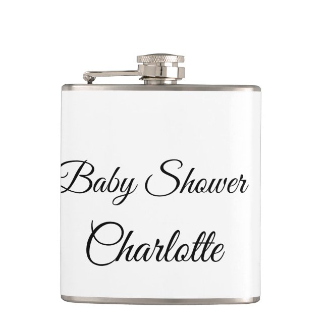 Flasques SIMPLE MINIMAL.CUTIE AJOUTER NOM BÉBÉ Baby shower  (Devant)
