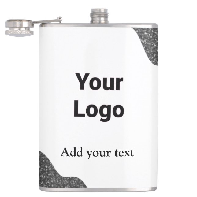 Flasques simple minimum ajouter votre nom MONOGRAM GROOMSME (Ouvert)