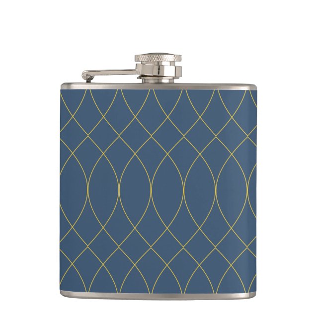 Flasques Simple, moderne, cool, tendance courbe, lignes ond (Devant)