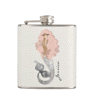 Flasques Sirène exotique avec votre nom