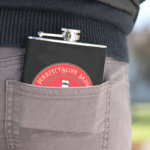 Flasques Ski à pente douce avec des lois Père Noël