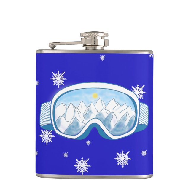Flasques Ski Goggers Snowflake Dance (Devant)