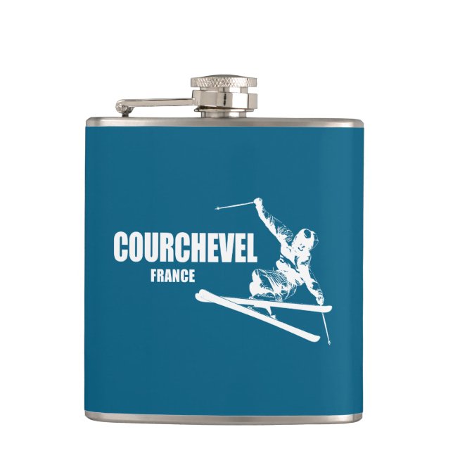 Flasques Skieur de Courchevel France (Devant)